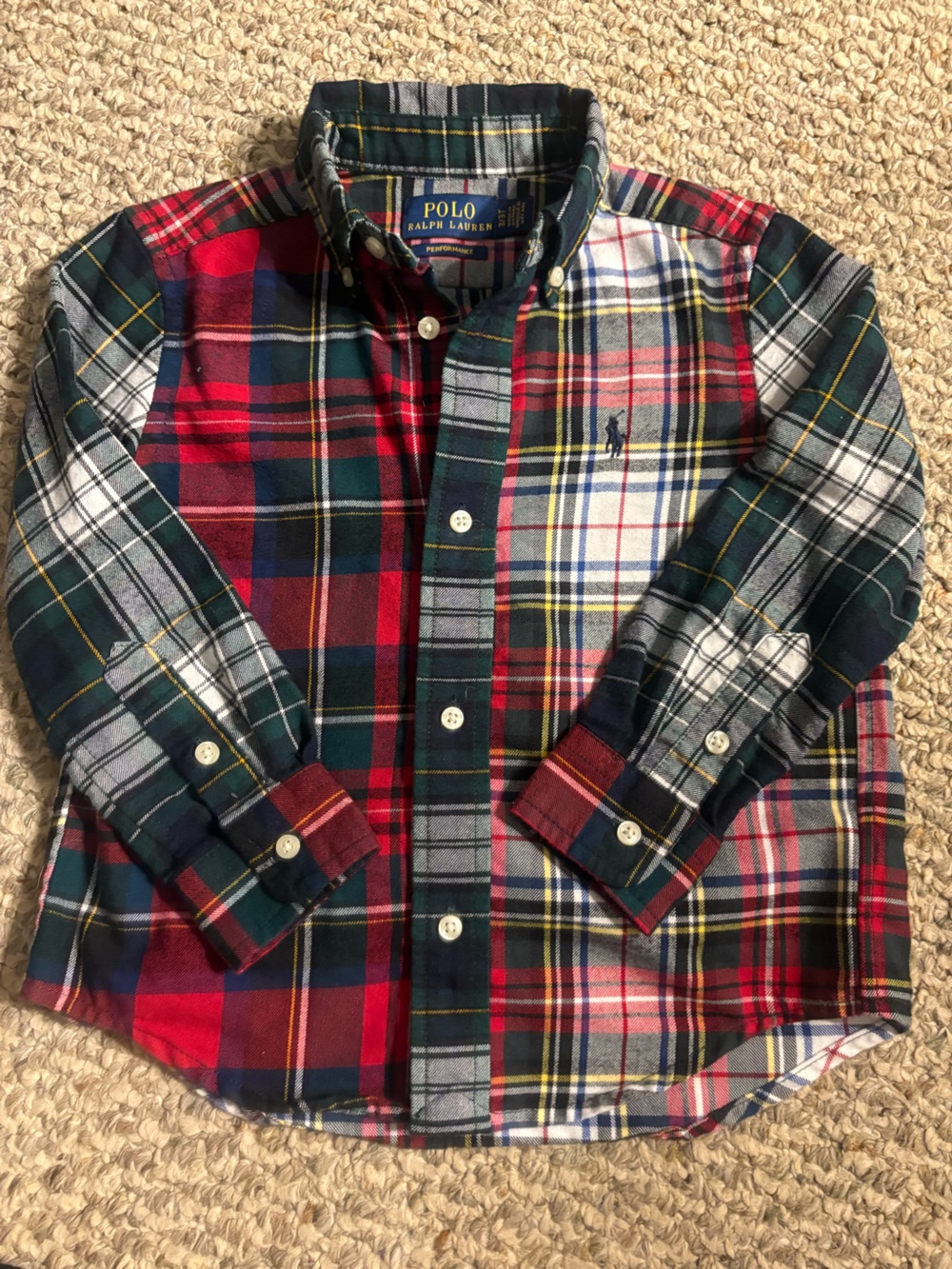 Polo Ralph Lauren Kids Plaid Button-Down Shirt, Size 3T